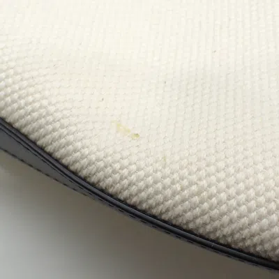 Pre-owned Celine Black Ivory Cotton Leather Tote Bag () In Multi