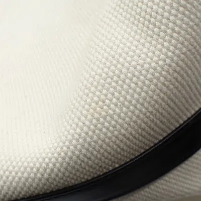 Pre-owned Celine Black Ivory Cotton Leather Tote Bag () In Multi