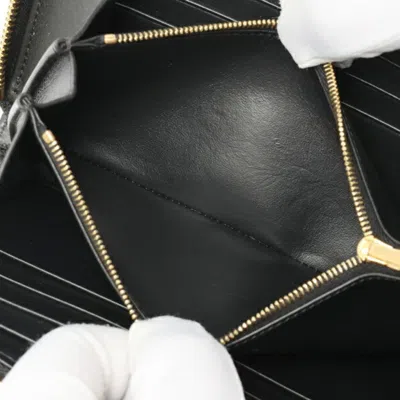 Pre-owned Celine Black Leather Long Wallet (bi-fold) ()