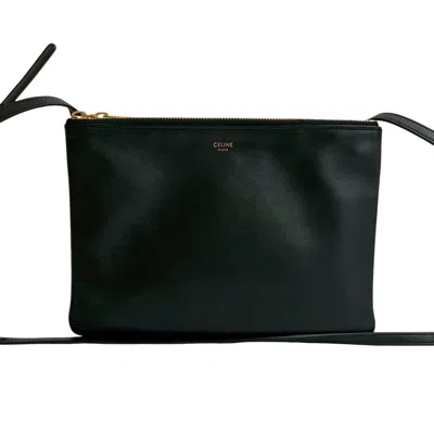 Pre-owned Celine Black Leather Pochette Shoulder Bag ()