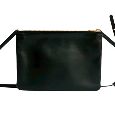 Pre-owned Celine Black Leather Pochette Shoulder Bag ()