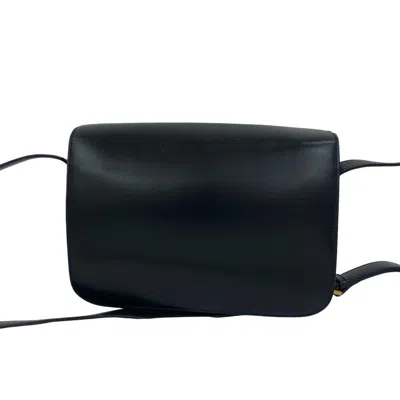 Pre-owned Celine Black Leather Pochette Shoulder Bag ()