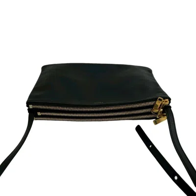 Pre-owned Celine Black Leather Pochette Shoulder Bag ()