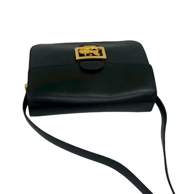 Pre-owned Celine Black Leather Pochette Shoulder Bag ()