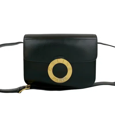 Pre-owned Celine Black Leather Pochette Shoulder Bag ()