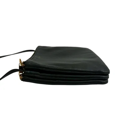 Pre-owned Celine Black Leather Pochette Shoulder Bag ()
