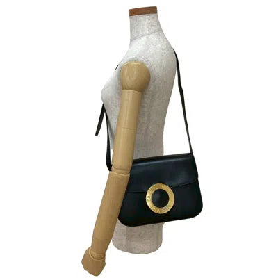 Pre-owned Celine Black Leather Pochette Shoulder Bag ()