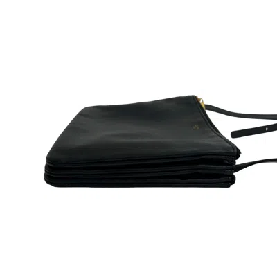 Pre-owned Celine Black Leather Pochette Shoulder Bag ()