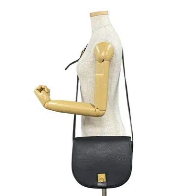 Pre-owned Celine Black Leather Pochette Shoulder Bag ()