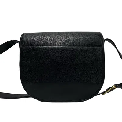 Pre-owned Celine Black Leather Pochette Shoulder Bag ()