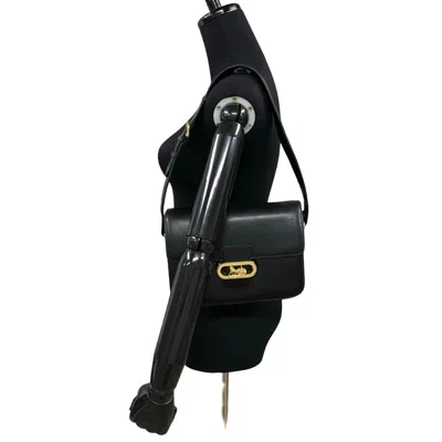Pre-owned Celine Black Leather Pochette Shoulder Bag ()