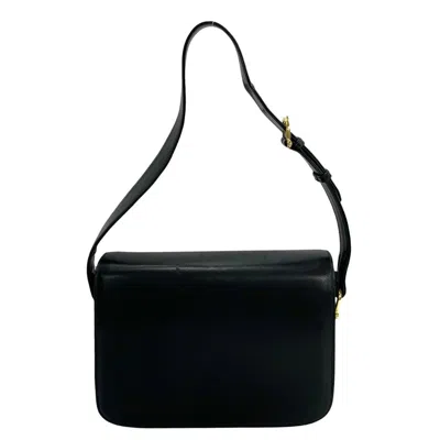 Pre-owned Celine Black Leather Pochette Shoulder Bag ()