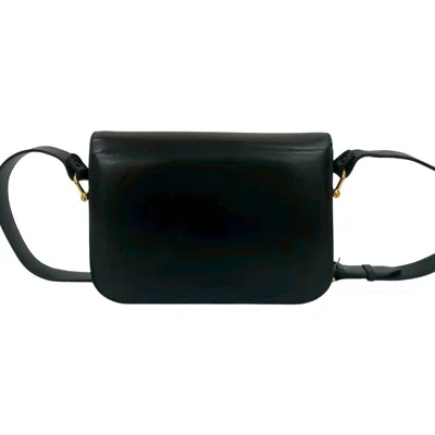 Pre-owned Celine Black Leather Pochette Shoulder Bag ()