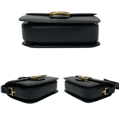 Pre-owned Celine Black Leather Pochette Shoulder Bag ()