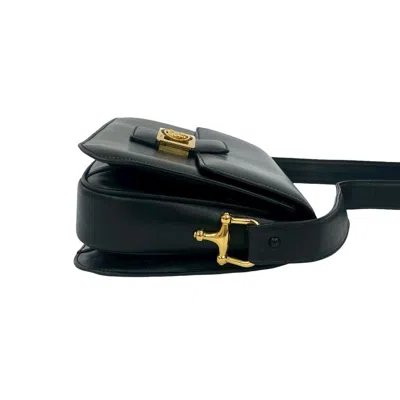 Pre-owned Celine Black Leather Pochette Shoulder Bag ()