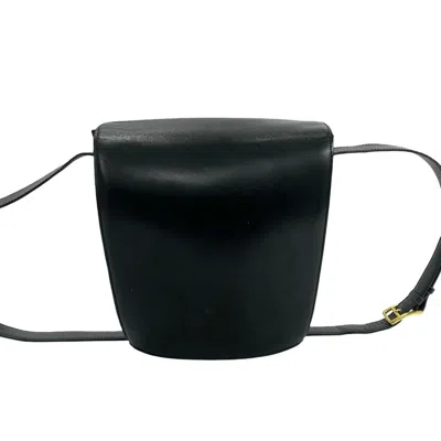 Pre-owned Celine Black Leather Pochette Shoulder Bag ()