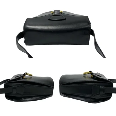 Pre-owned Celine Black Leather Pochette Shoulder Bag ()
