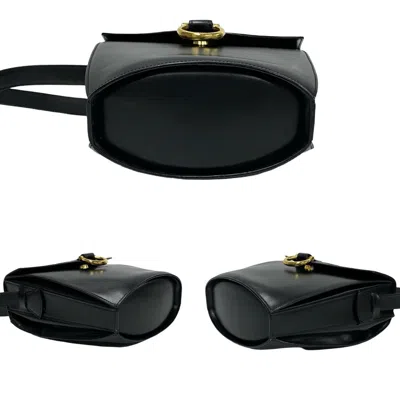 Pre-owned Celine Black Leather Pochette Shoulder Bag ()