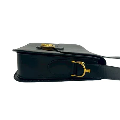 Pre-owned Celine Black Leather Pochette Shoulder Bag ()