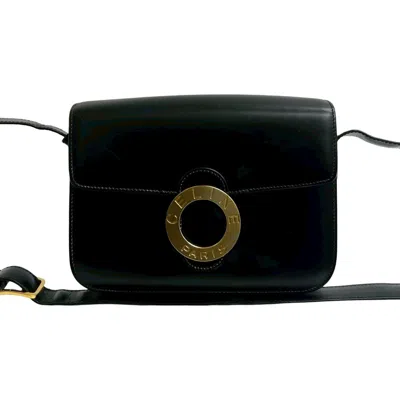 Pre-owned Celine Black Leather Pochette Shoulder Bag ()
