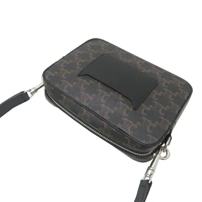 Pre-owned Celine Black Leather Pvc Shoulder Bag ()