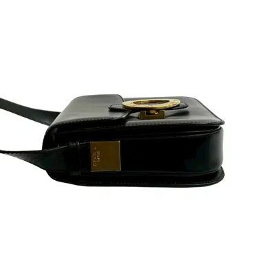 Pre-owned Celine Black Leather Pochette Shoulder Bag ()