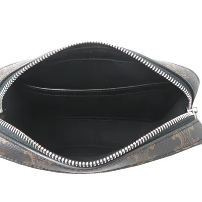 Pre-owned Celine Black Leather Pvc Shoulder Bag ()