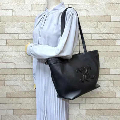 Pre-owned Celine Black Leather Tote Bag ()