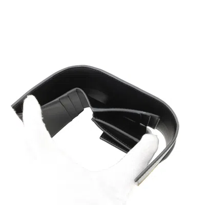 Pre-owned Celine Black Leather Wallet (tri-fold) ()