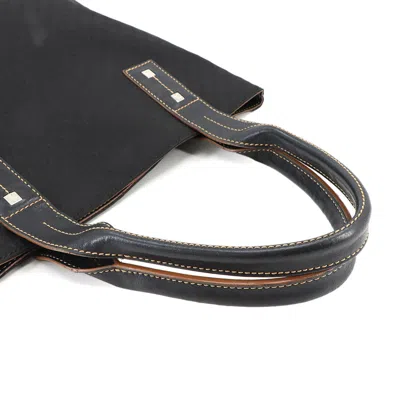 Pre-owned Celine Black Nylon Leather Tote Bag ()