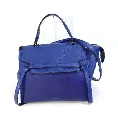Pre-owned Celine Blue Leather Handbag Shoulder Bag ()