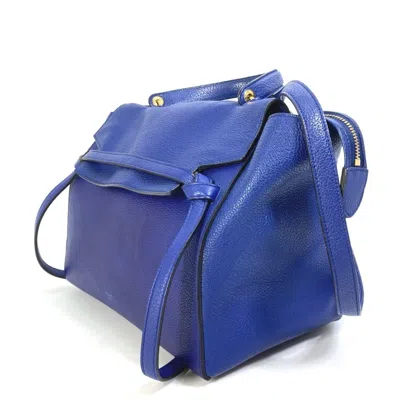Pre-owned Celine Blue Leather Handbag Shoulder Bag ()