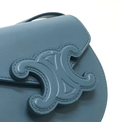 Pre-owned Celine Blue Leather Shoulder Bag ()