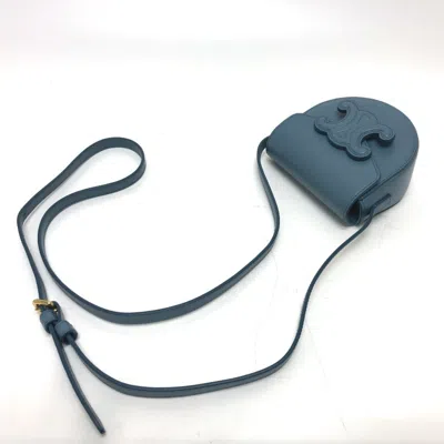 Pre-owned Celine Blue Leather Shoulder Bag ()