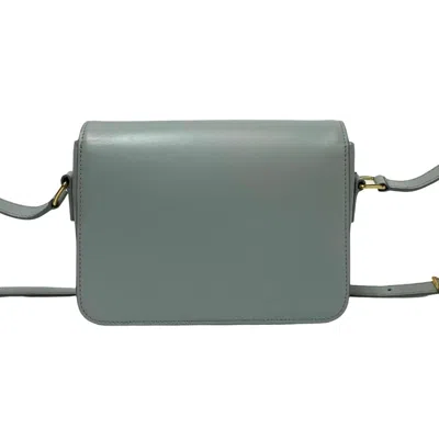 Pre-owned Celine Blue Light Blue Leather Pochette Shoulder Bag ()