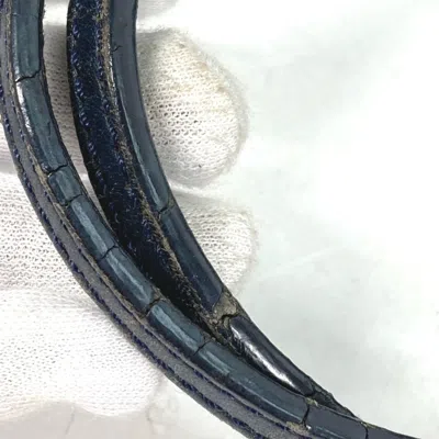 Pre-owned Celine Blue Navy Leather Pvc Shoulder Bag Tote Bag ()