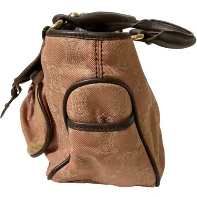 Pre-owned Celine Boogie Pink Beige Jacquard Handbag Tote Bag ()