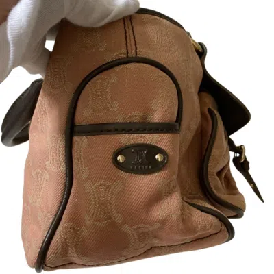 Pre-owned Celine Boogie Pink Beige Jacquard Handbag Tote Bag ()