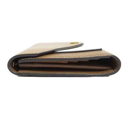 Pre-owned Celine Brown Camel Wallet (tri-fold) ()