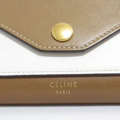 Pre-owned Celine Brown Camel Wallet (tri-fold) ()