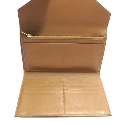 Pre-owned Celine Brown Camel Wallet (tri-fold) ()
