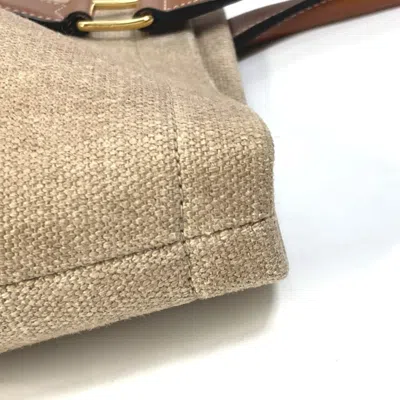Pre-owned Celine Brown Canvas Leather Shoulder Bag Tote Bag ()