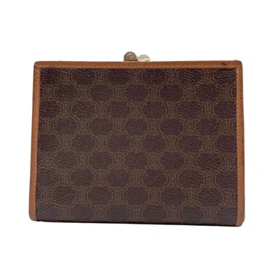 Pre-owned Celine Brown Canvas Wallet (bi-fold) ()