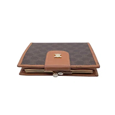 Pre-owned Celine Brown Canvas Wallet (bi-fold) ()