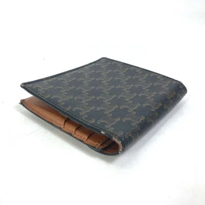 Pre-owned Celine Brown Dark Brown Leather Wallet (bi-fold) ()