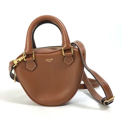 Pre-owned Celine Brown Leather Handbag Pochette Shoulder Bag ()