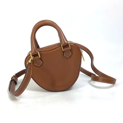 Pre-owned Celine Brown Leather Handbag Pochette Shoulder Bag ()