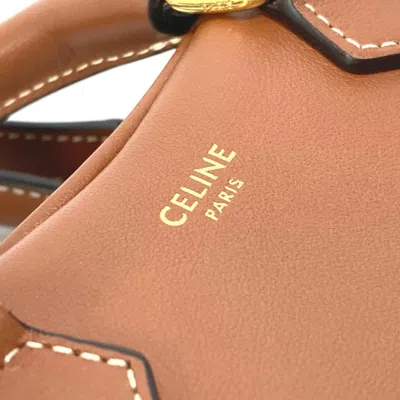 Pre-owned Celine Brown Leather Handbag Pochette Shoulder Bag ()