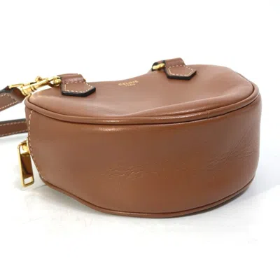 Pre-owned Celine Brown Leather Handbag Pochette Shoulder Bag ()
