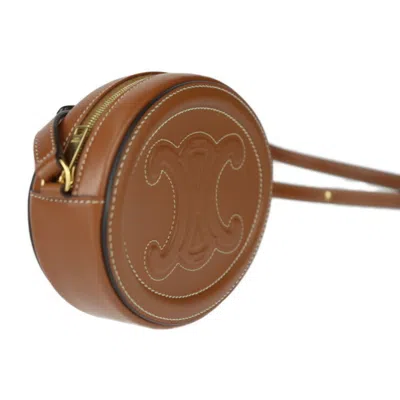Pre-owned Celine Brown Leather Pochette Pouch Shoulder Bag ()